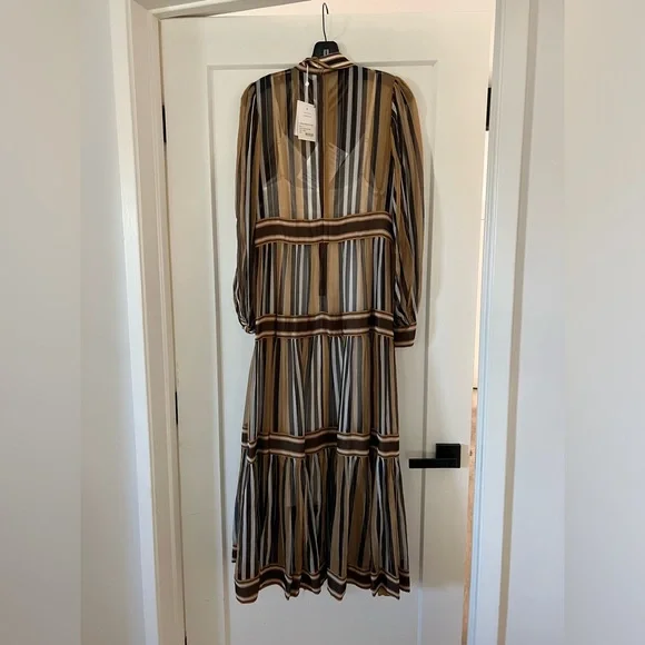 Zimmermann - BOTANICA PANELLED MIDI DRESS - Size 3 - Picture 2 of 6